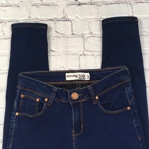 💥3for$28 Monkey Ride Skinny Indigo Blue Jeans ~ High Rise Jeans ~Los Angeles CA